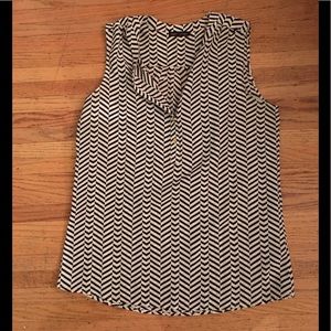 Chevron Print Blouse Sz L